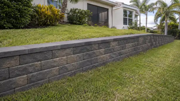 retaining works - after
